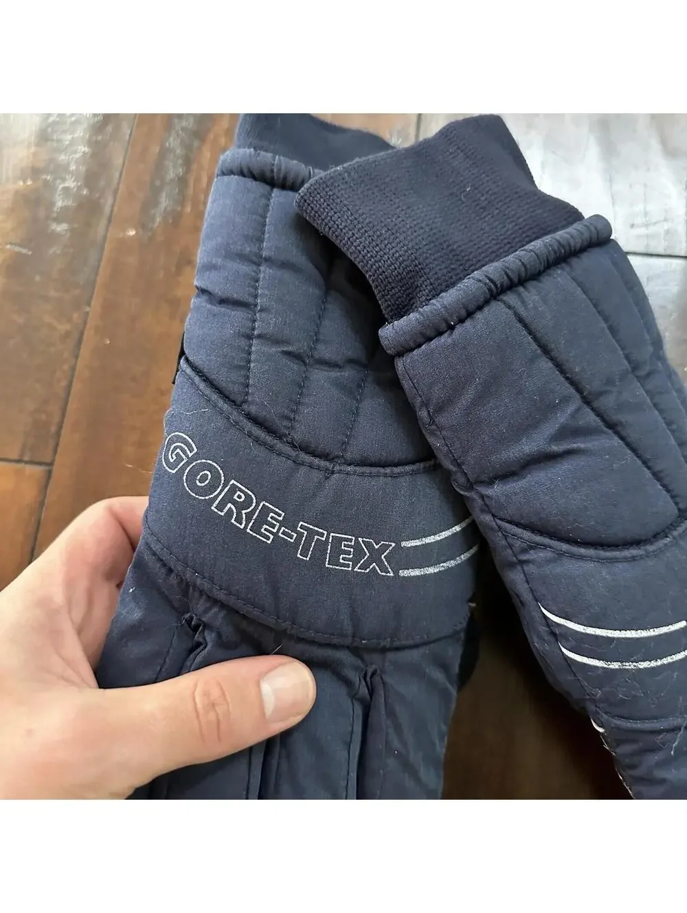 Vintage Gore-Tex Thinsulate Blue Snow Gloves Ski Gear Ladies Size Medium